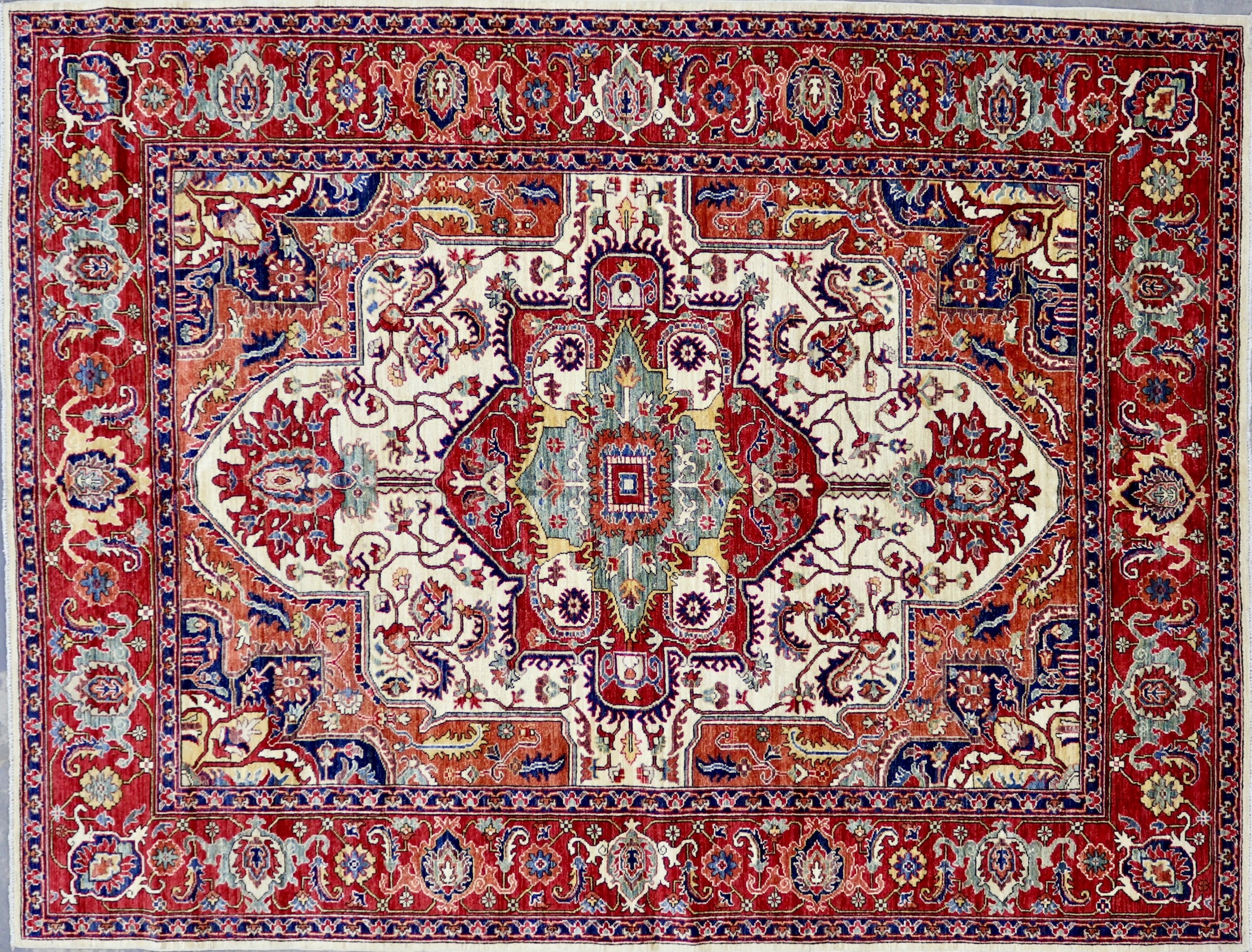 CR8547 NEW PAKISTANI HERIZ RUG 7'7