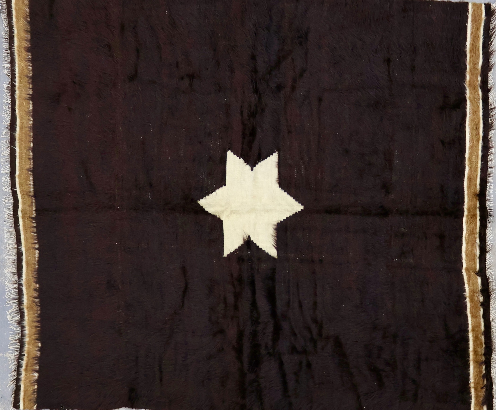 CR8504 VINTAGE 1980s TURKISH SIIRT RUG 4'8