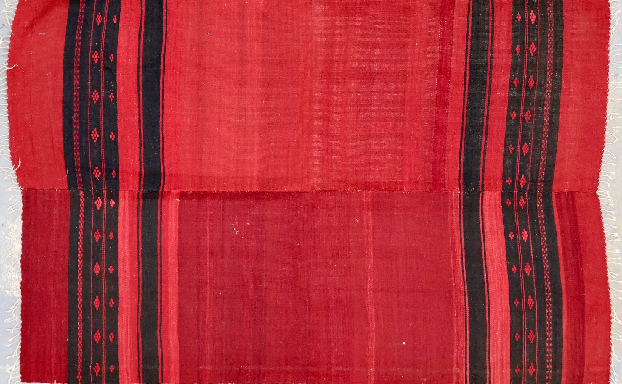 KL3835 VINTAGE TURKISH BERGAMA KILIM RUG 4' X 6'2