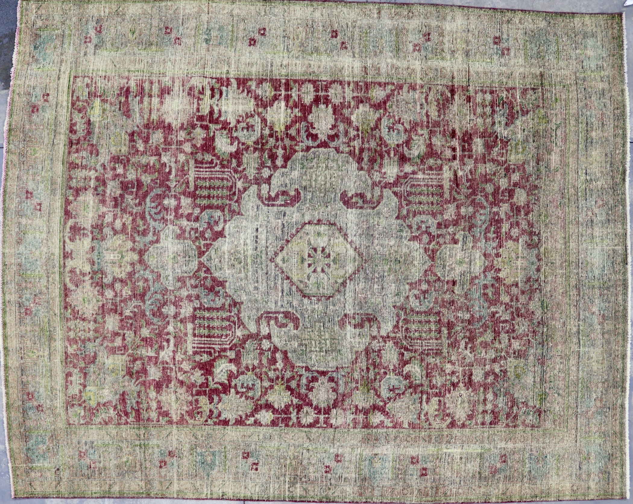 CR911 RECLAIMED VINTAGE 1950s PERSIAN RUG 10' X 12'6