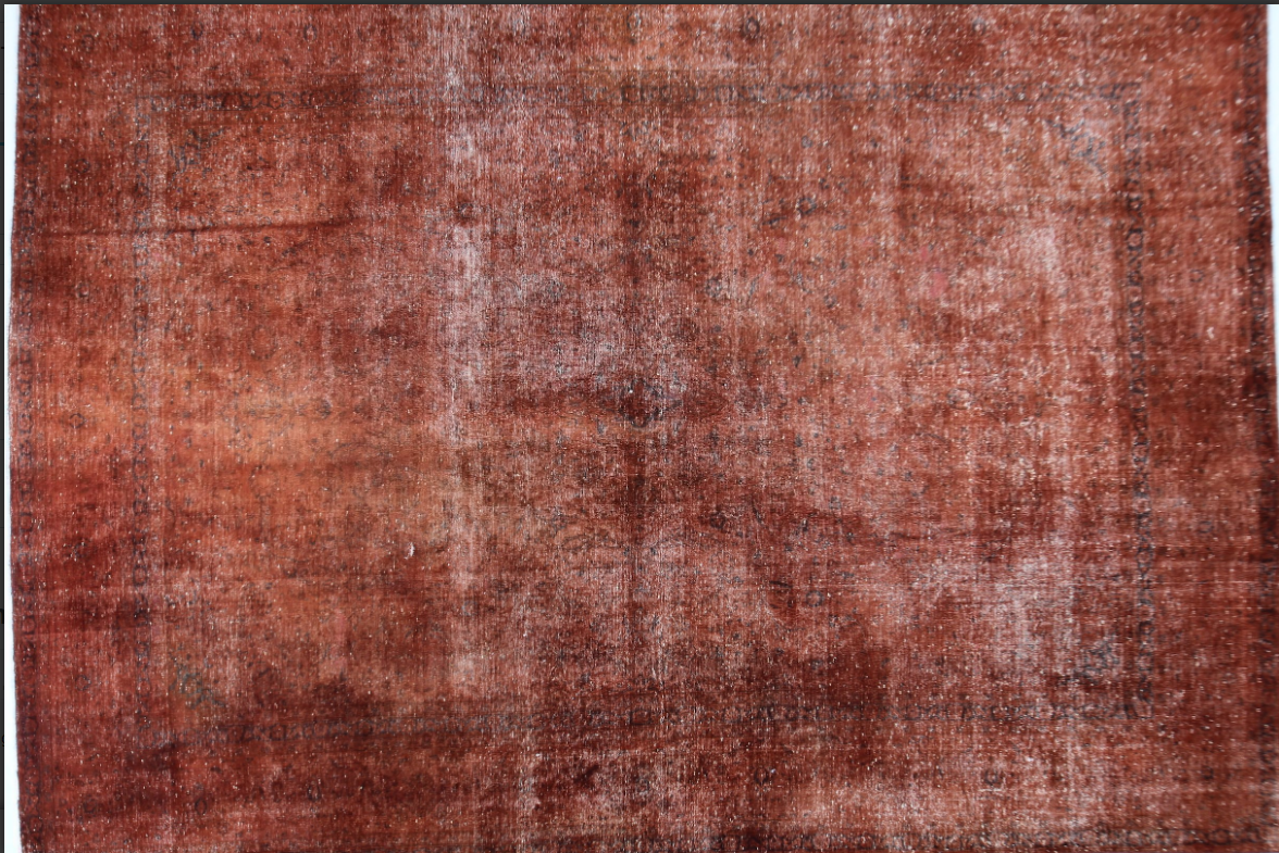 OD7060 RED OVERDYE RUG 9.5x12.11