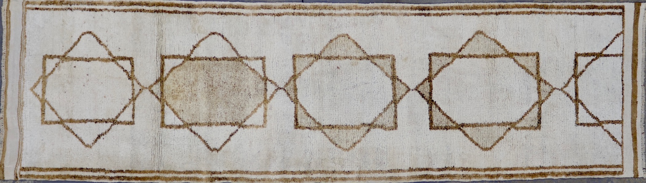 CR7986 VINTAGE 1950s KURDISH RUNNER 3'1