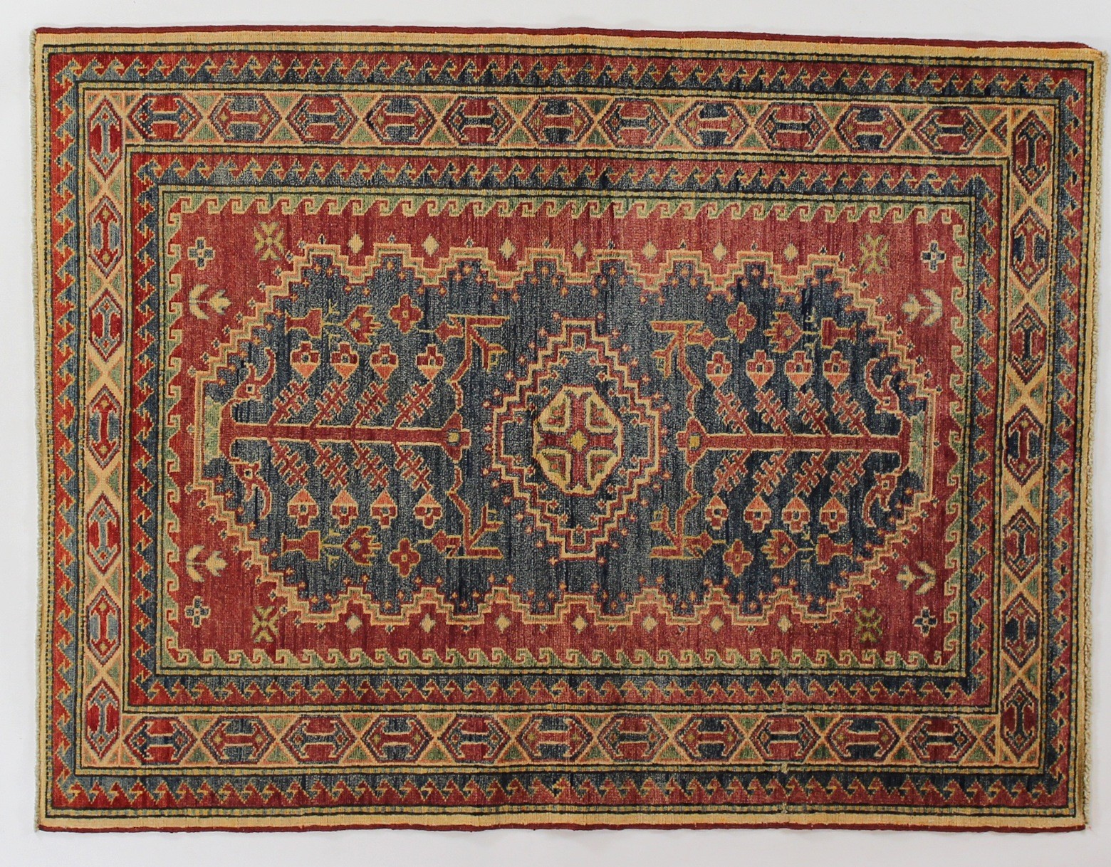 SH68- MODERN KAZAK DESIGN RUG 4 X 5.4