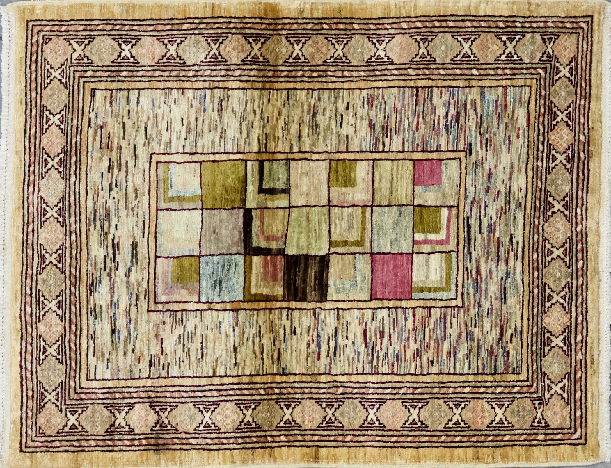 SH437 VINTAGE PAKISTANI PESHAWAR RUG 3' X 4'