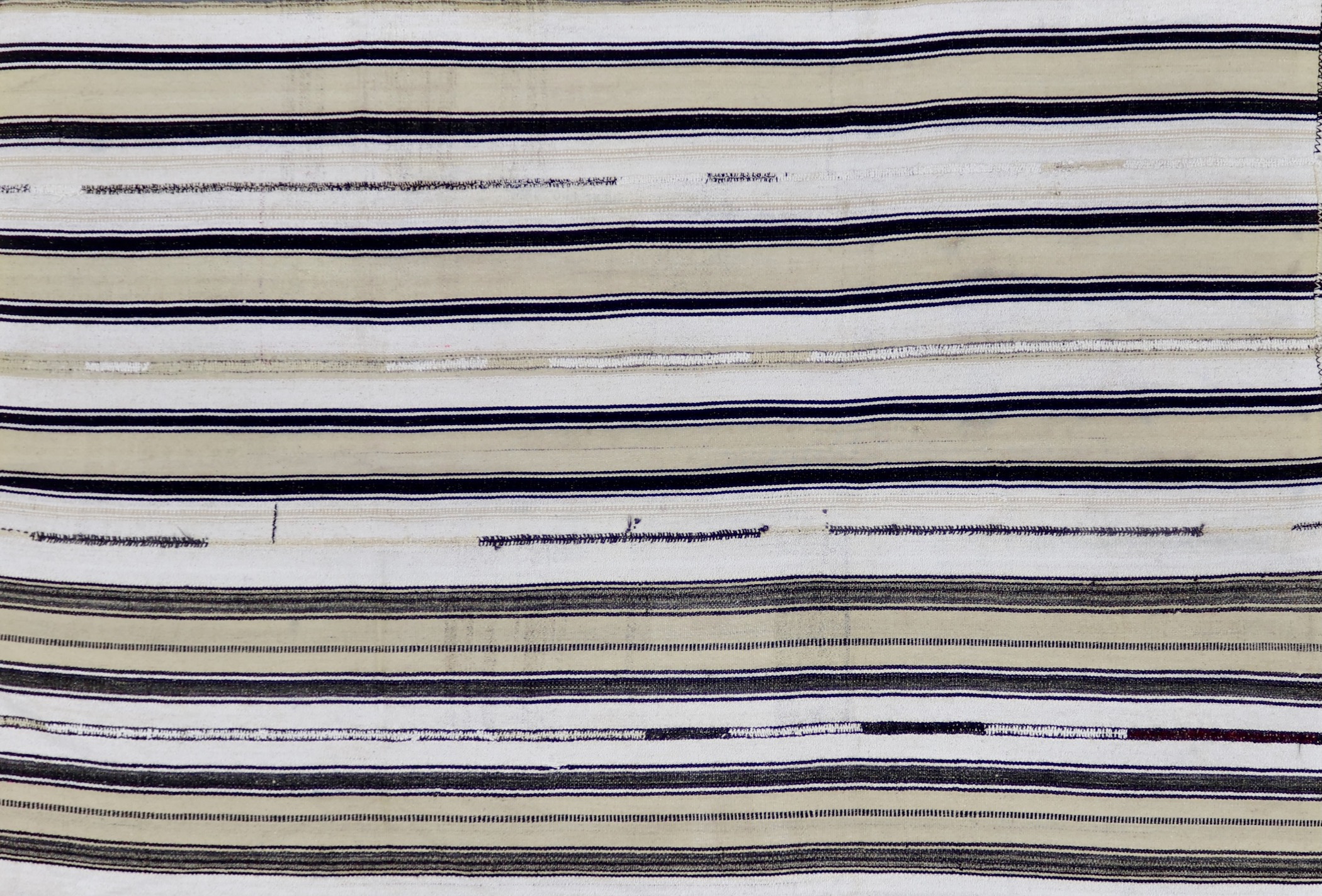 KL8140 VINTAGE 1980s TURKISH KONYA KILIM RUG 6' X 8'10