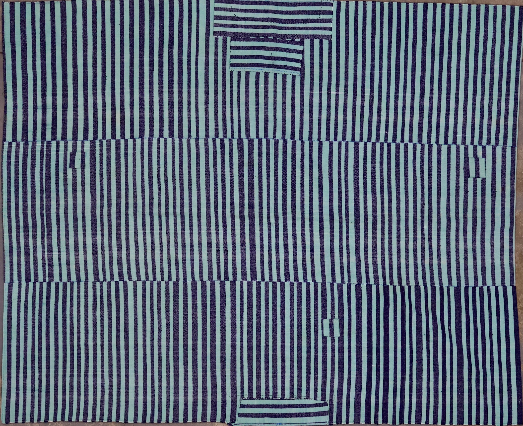 KL8662 RECLAIMED VINTAGE 1990s TURKISH KILIM RUG 6' X 7'4