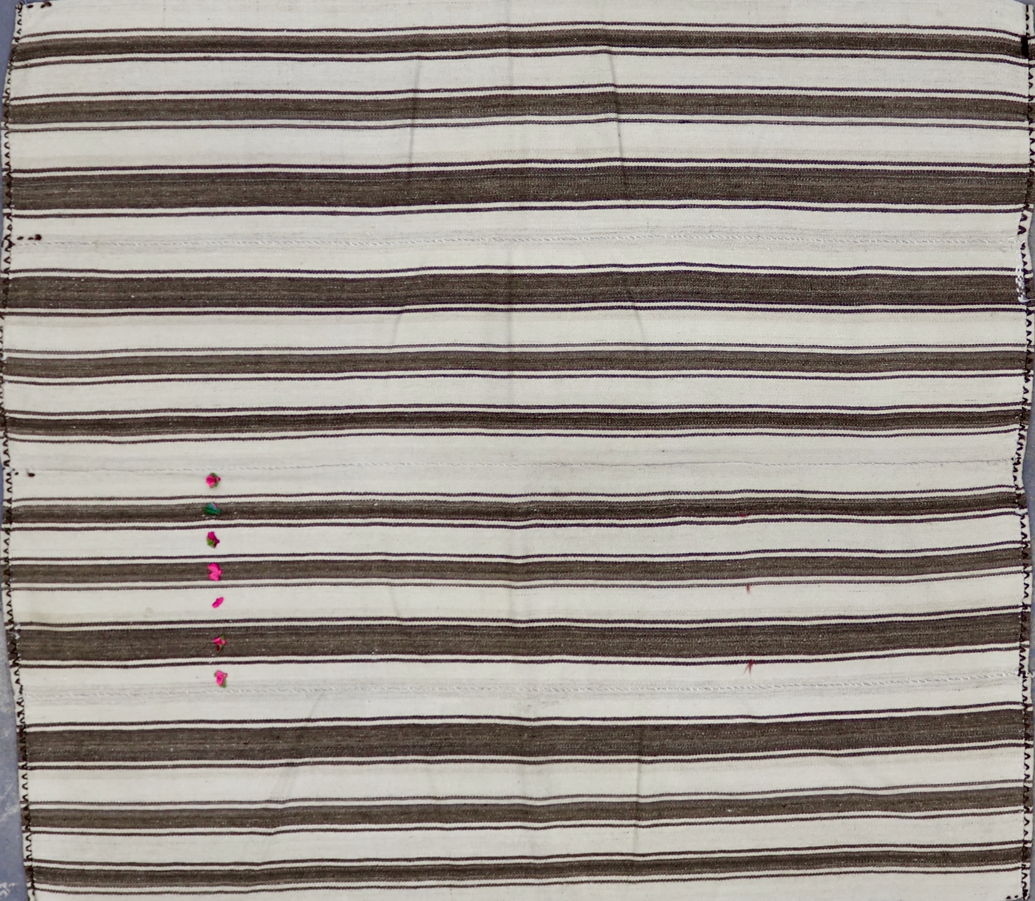 KL8065 VINTAGE 1980s TURKISH KONYA KILIM RUG 6'6