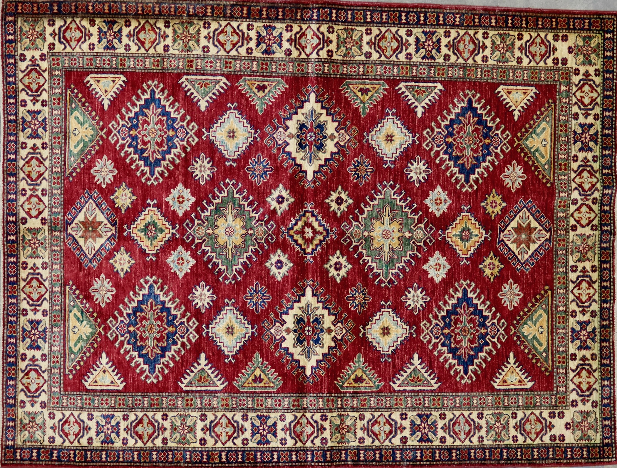 KH29 NEW PAKISTANI KAZAK RUG 5'2