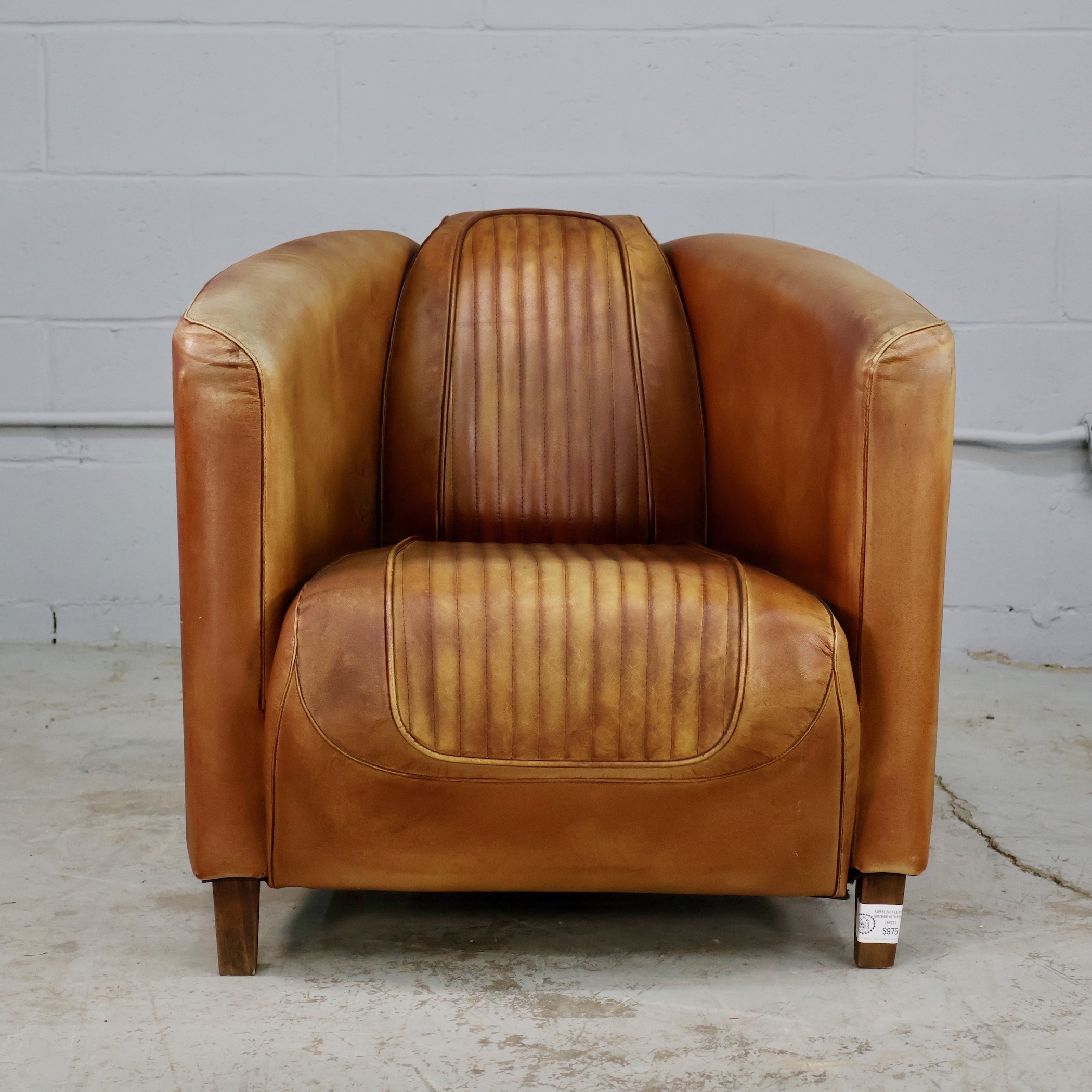 CHR233 LEATHER AVIATOR CLUB CHAIR