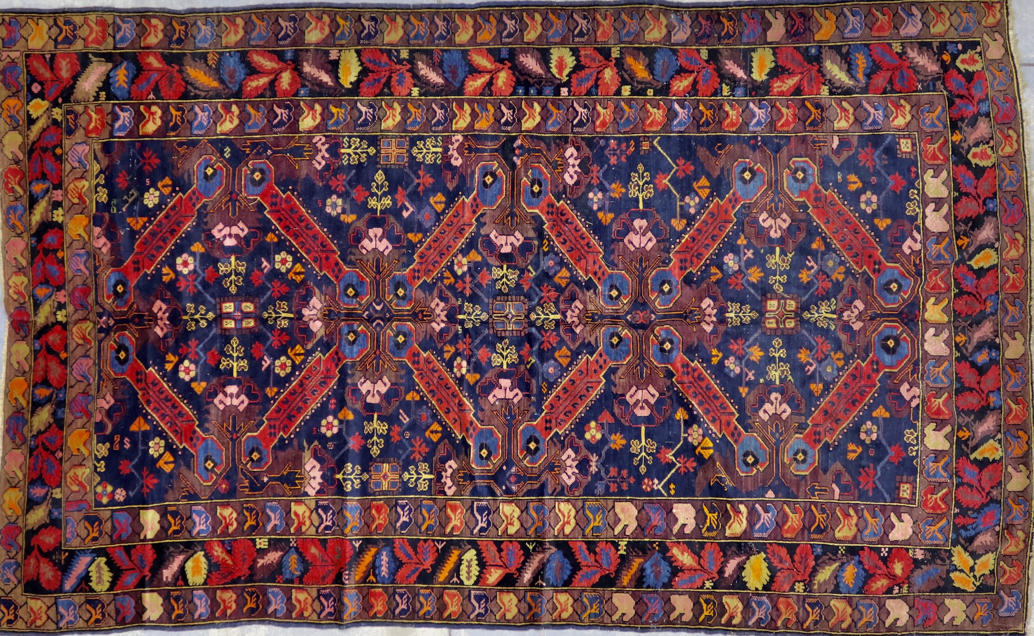 CR8309 VINTAGE TURKISH KARABAĞ RUG 6'4