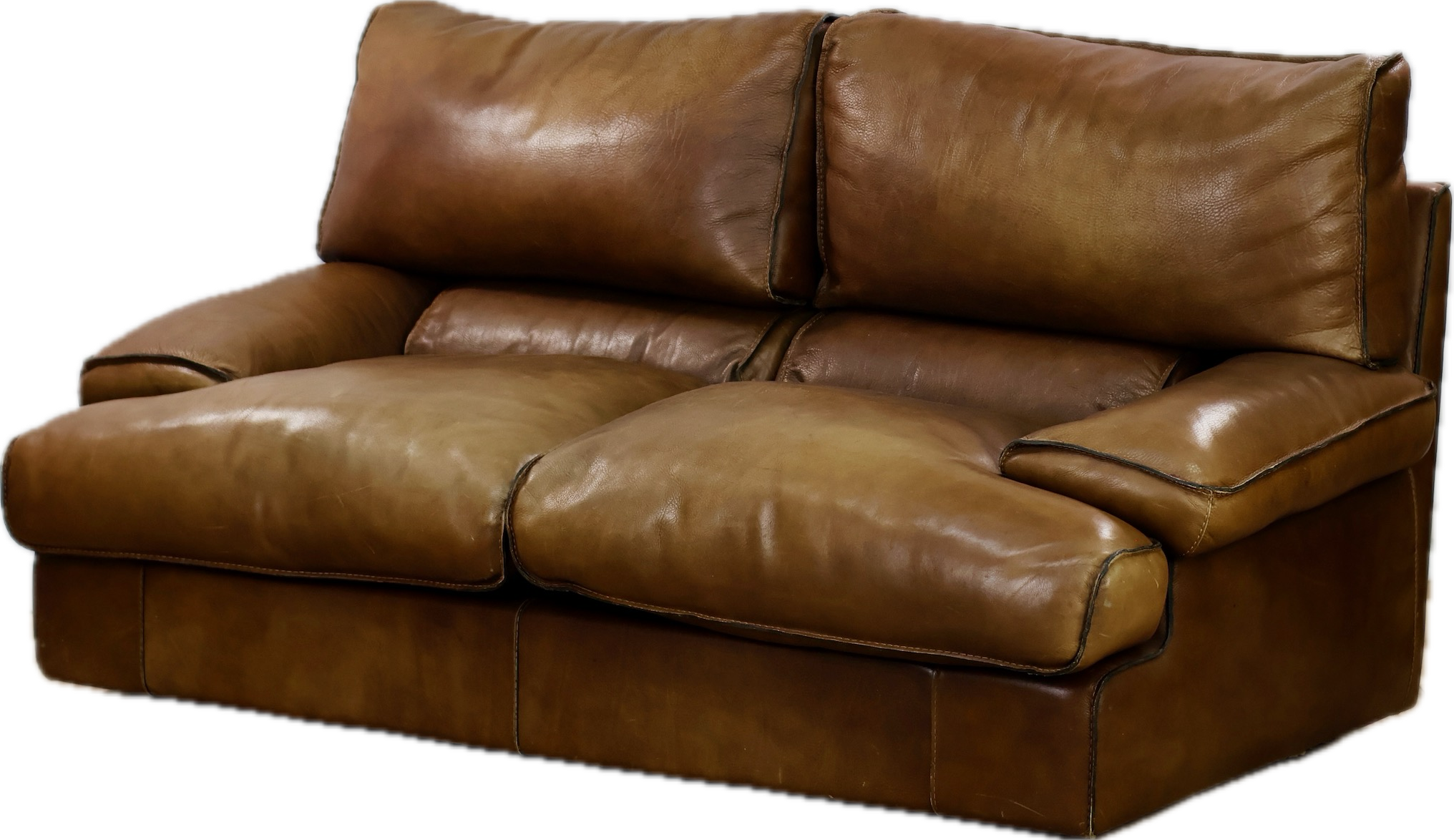 Baxter Leather Loveseat