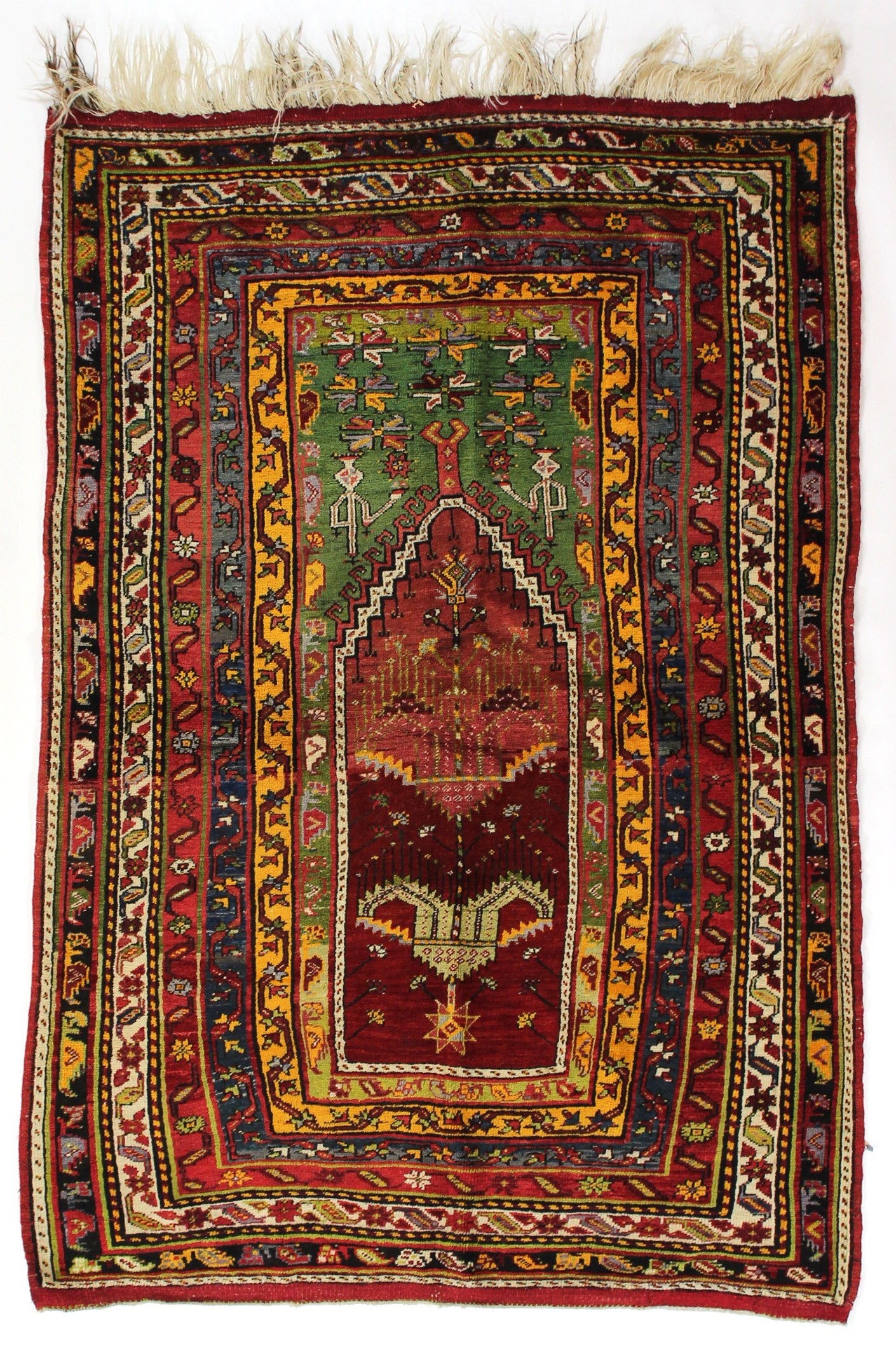 SH402- ANTIQUE LADIK RUG 4.8 X 7