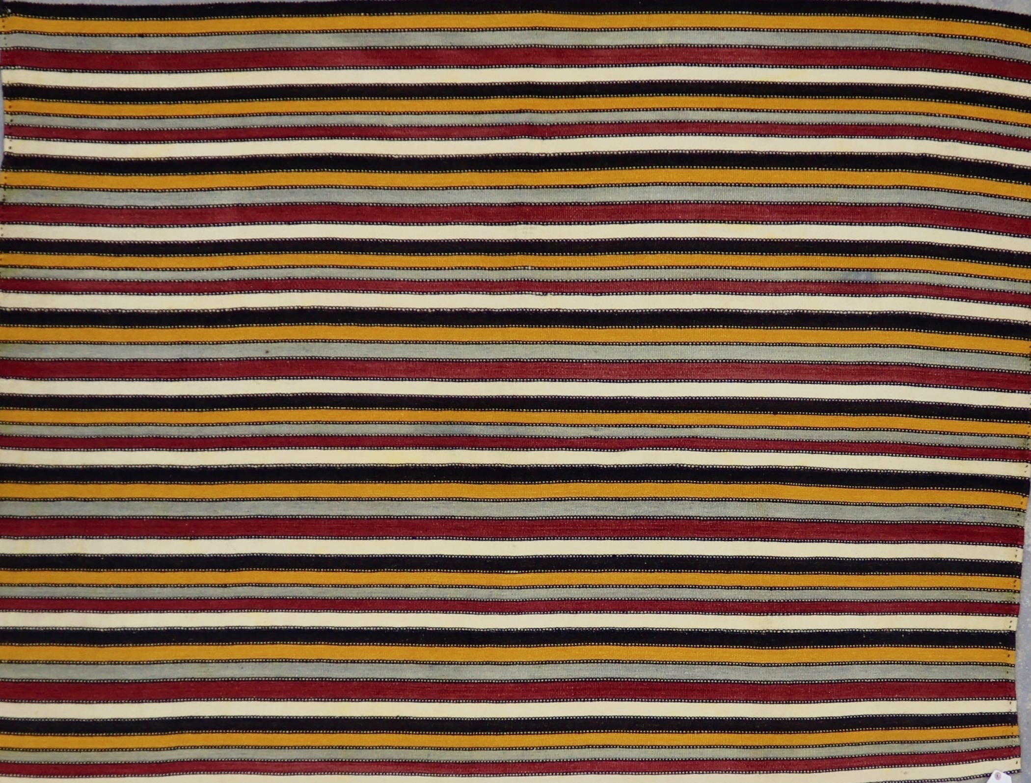 KL1846 VINTAGE 1980s TURKISH KONYA SOFRA KILIM RUG 4'5