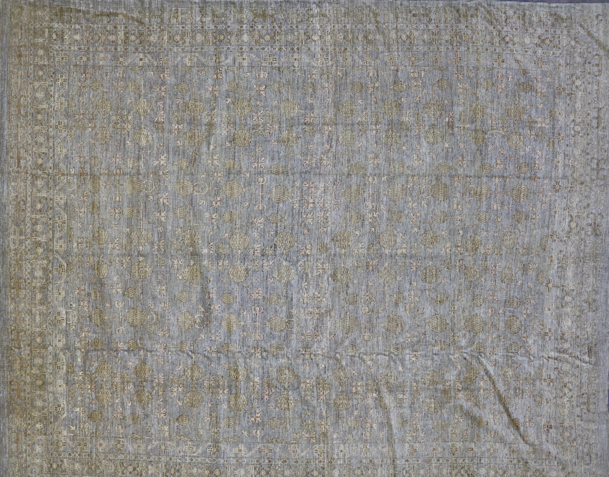 CR8453 NEW PAKISTANI KHOTAN RUG 12'1