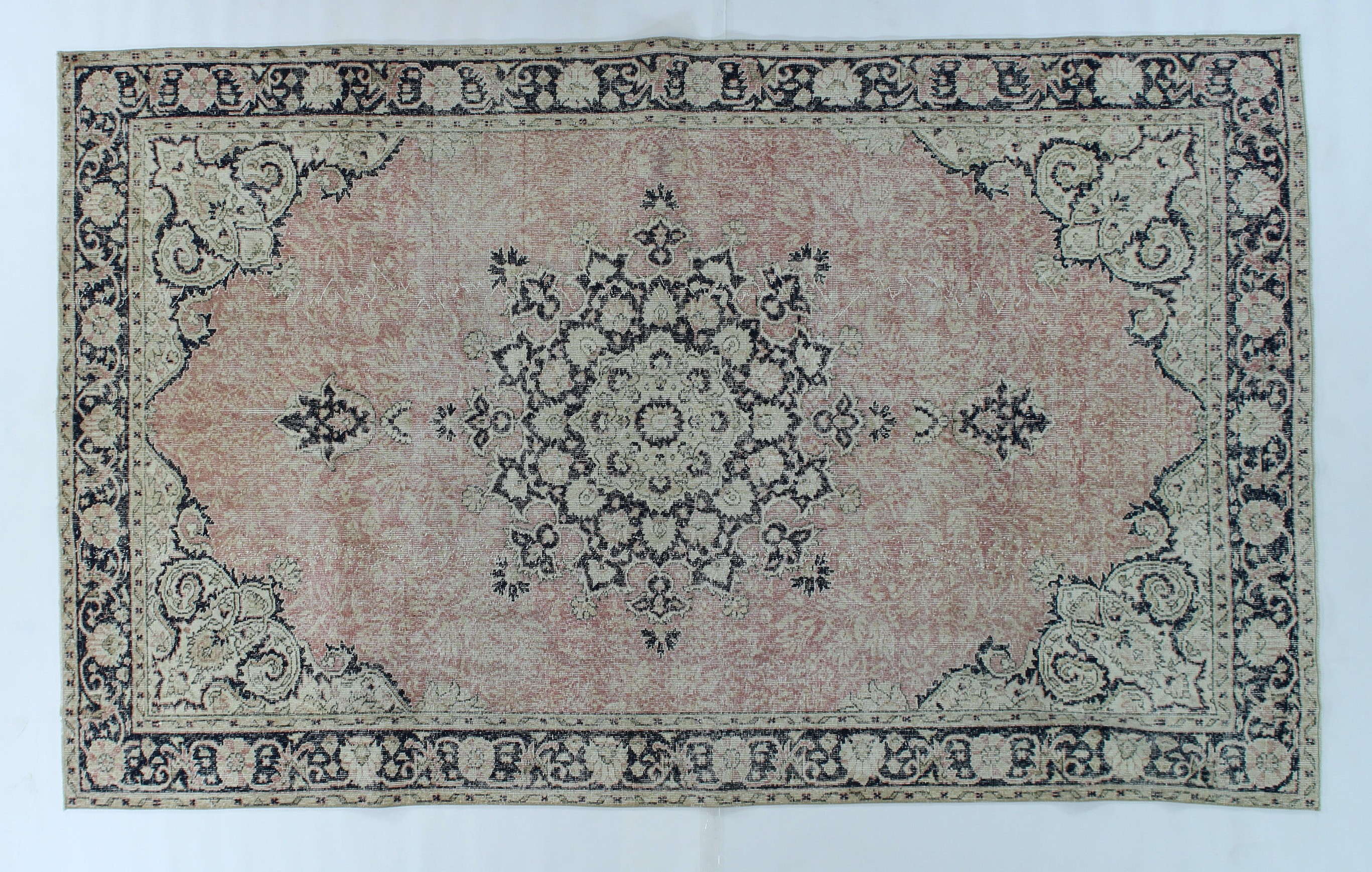 OD 2487 ANTIQUE WASH VINTAGE RUG  6.9 X 10.11