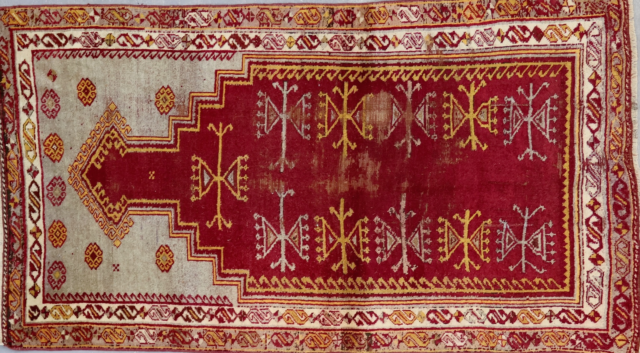 CR5365 ANTIQUE TURKISH KIRSEHIR RUG 3' X 5'3