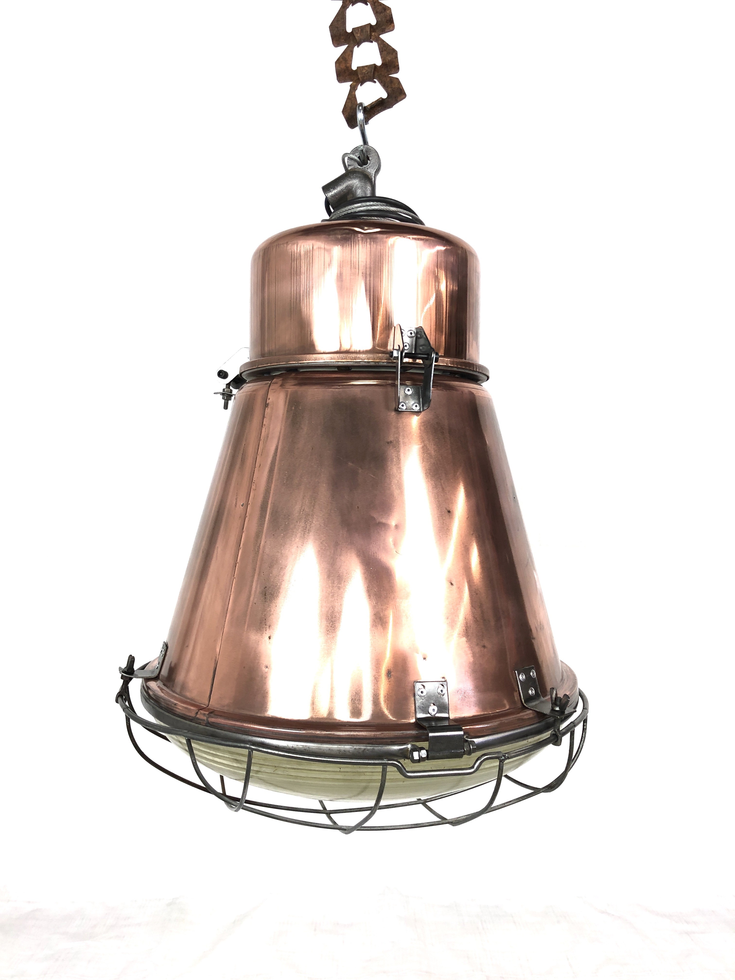 LG222 RECLAIMED VINTAGE EUROPEAN COPPER LIGHT