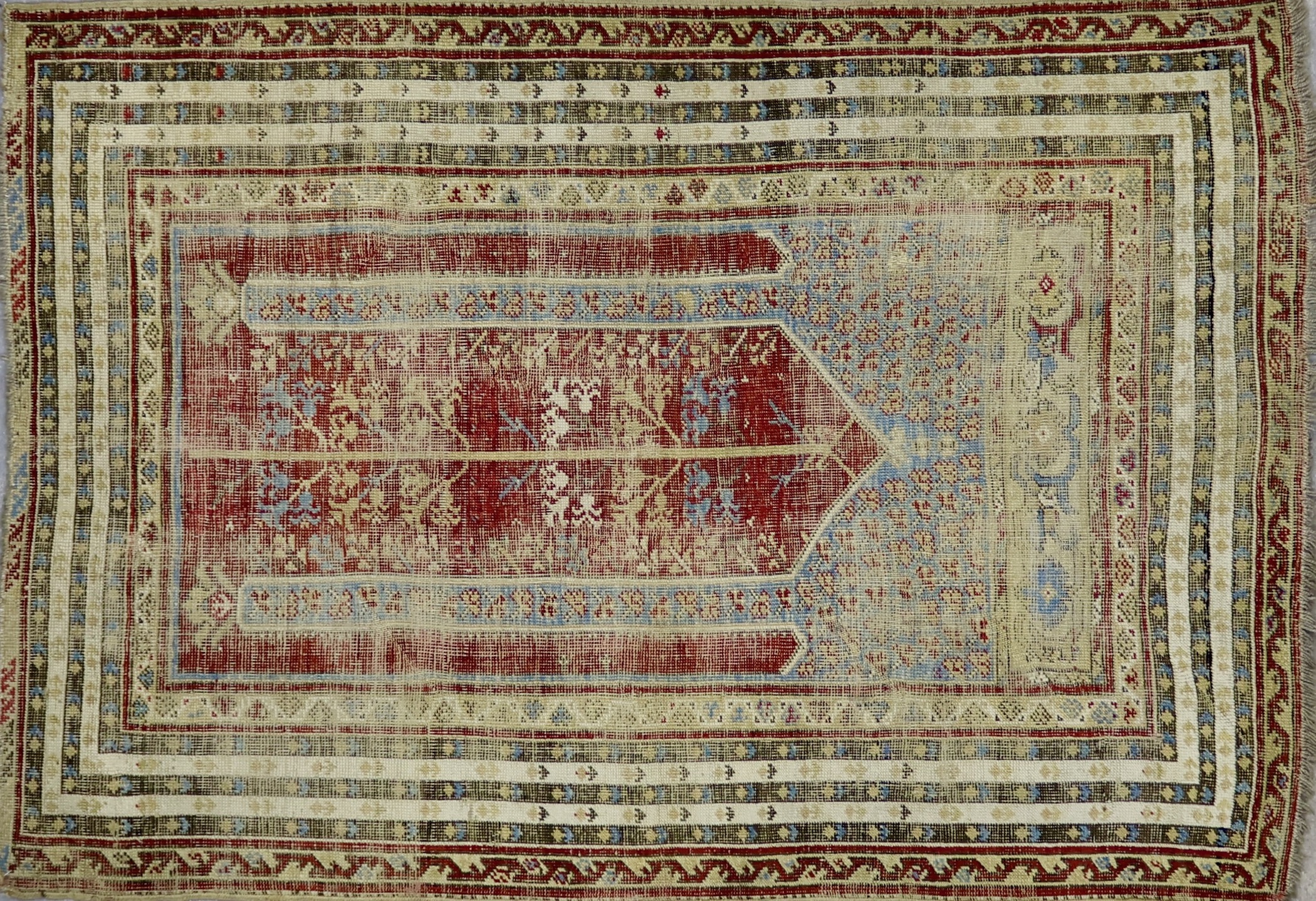 CR6027 ANTIQUE TURKISH GORDES RUG 3'9