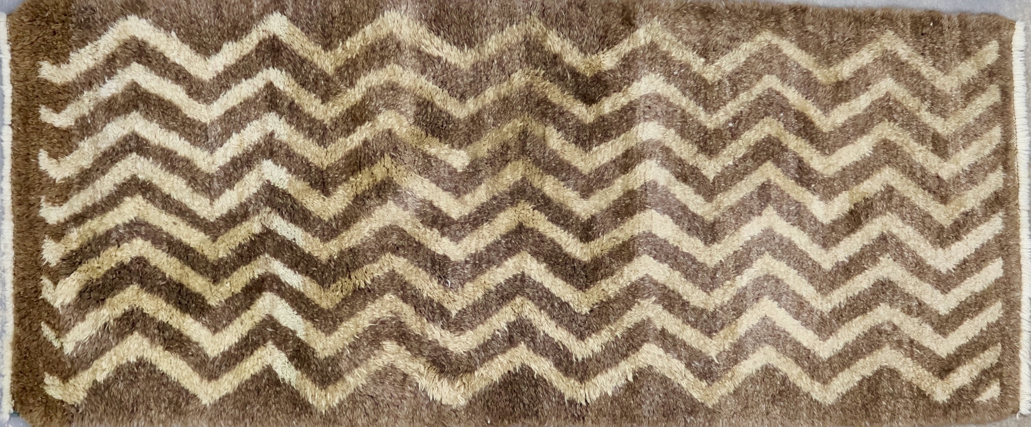 CR8657 VINTAGE TURKISH KONYA NATURAL RUNNER 2'6