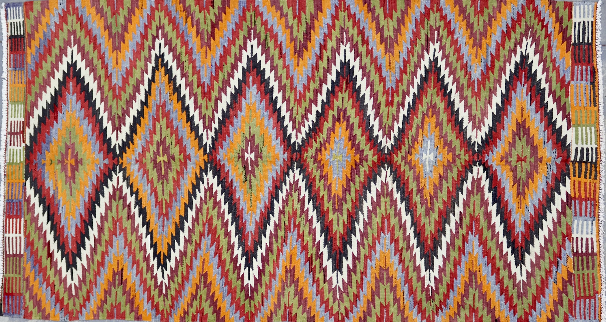 KL4761 VINTAGE 1980s TURKISH KILIM RUG 5'4