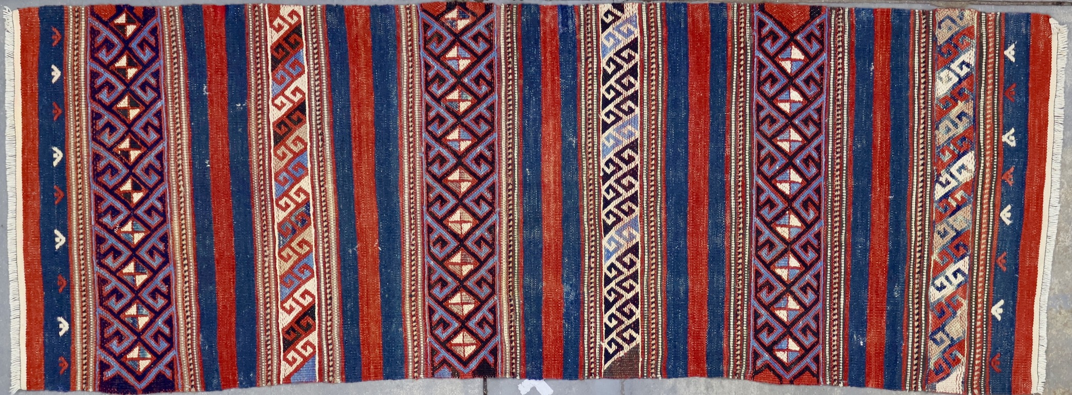 KL5345 VINTAGE KURDISH MALATYA RUNNER 2'7