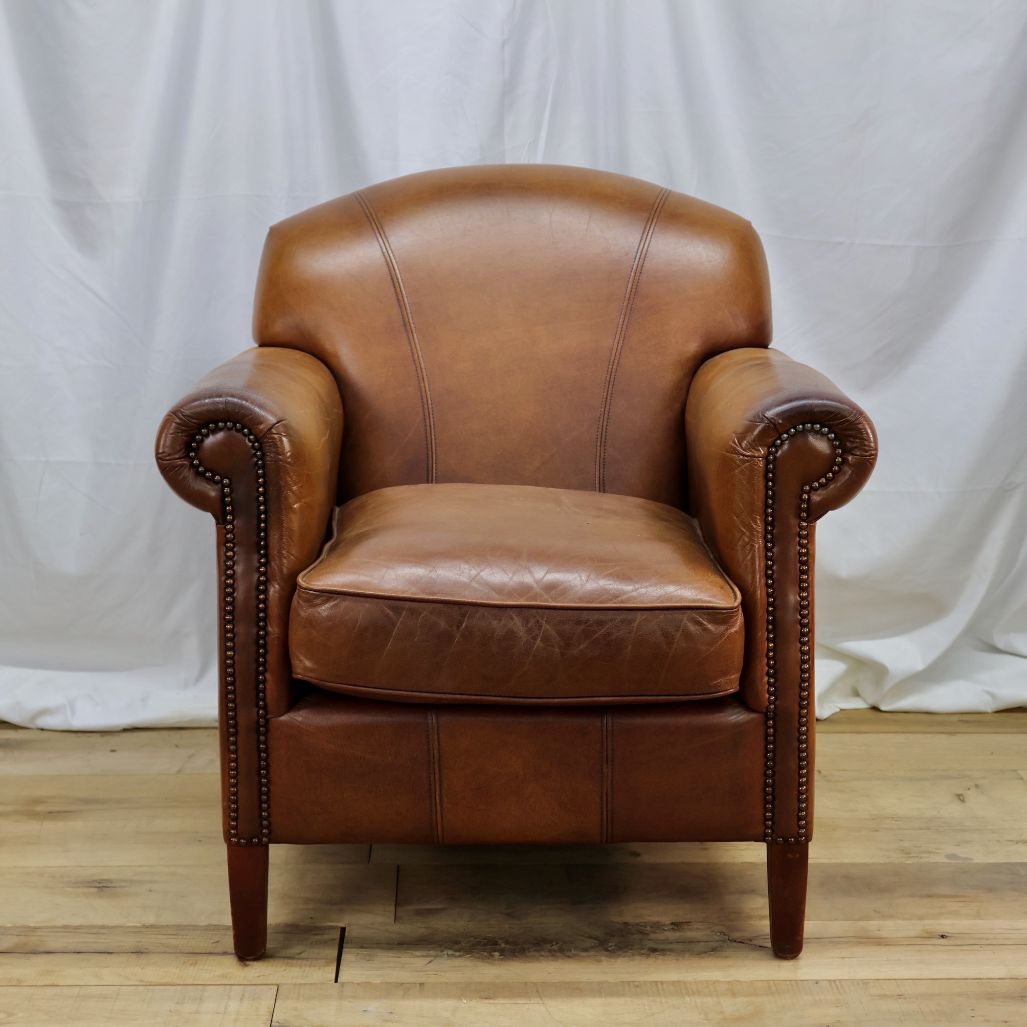 CHR239 LEATHER CLUB CHAIR SET