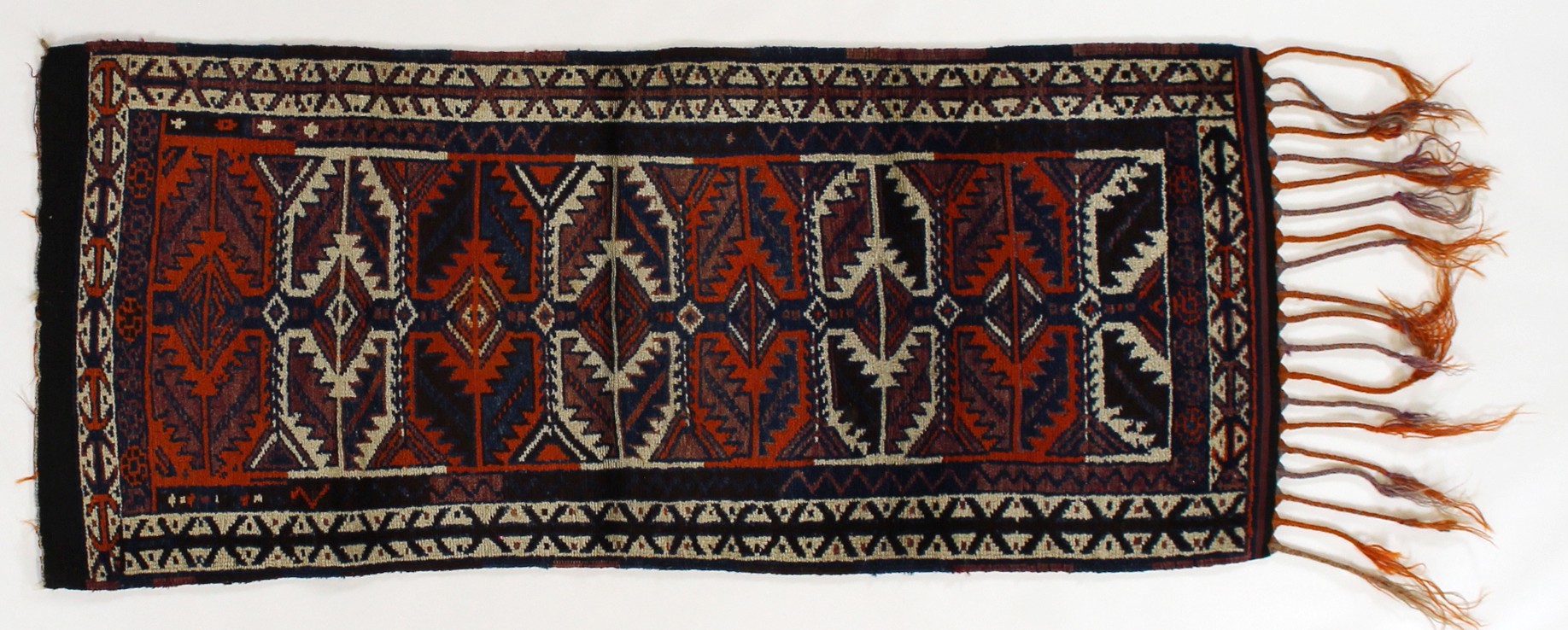 HR347- VINTAGE KURDISH RUG 2.6 X 6.6