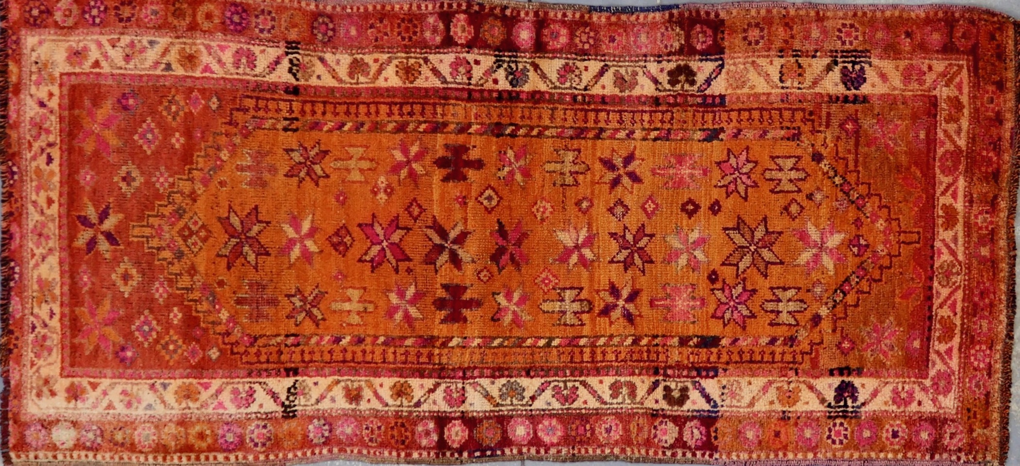 CR8512 VINTAGE 1980s KURDISH HERKI RUNNER 3'2