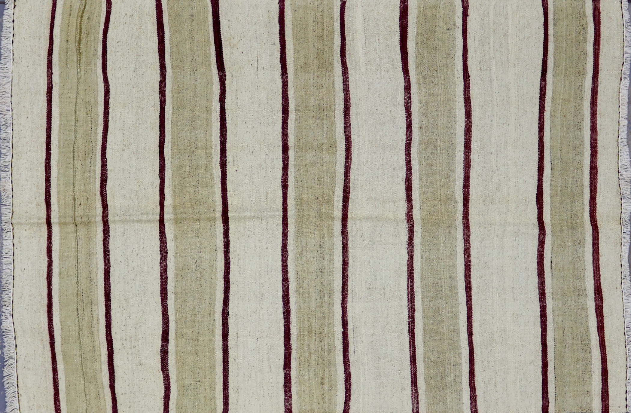 KL5176 VINTAGE TURKISH KONYA KILIM RUG 4'3