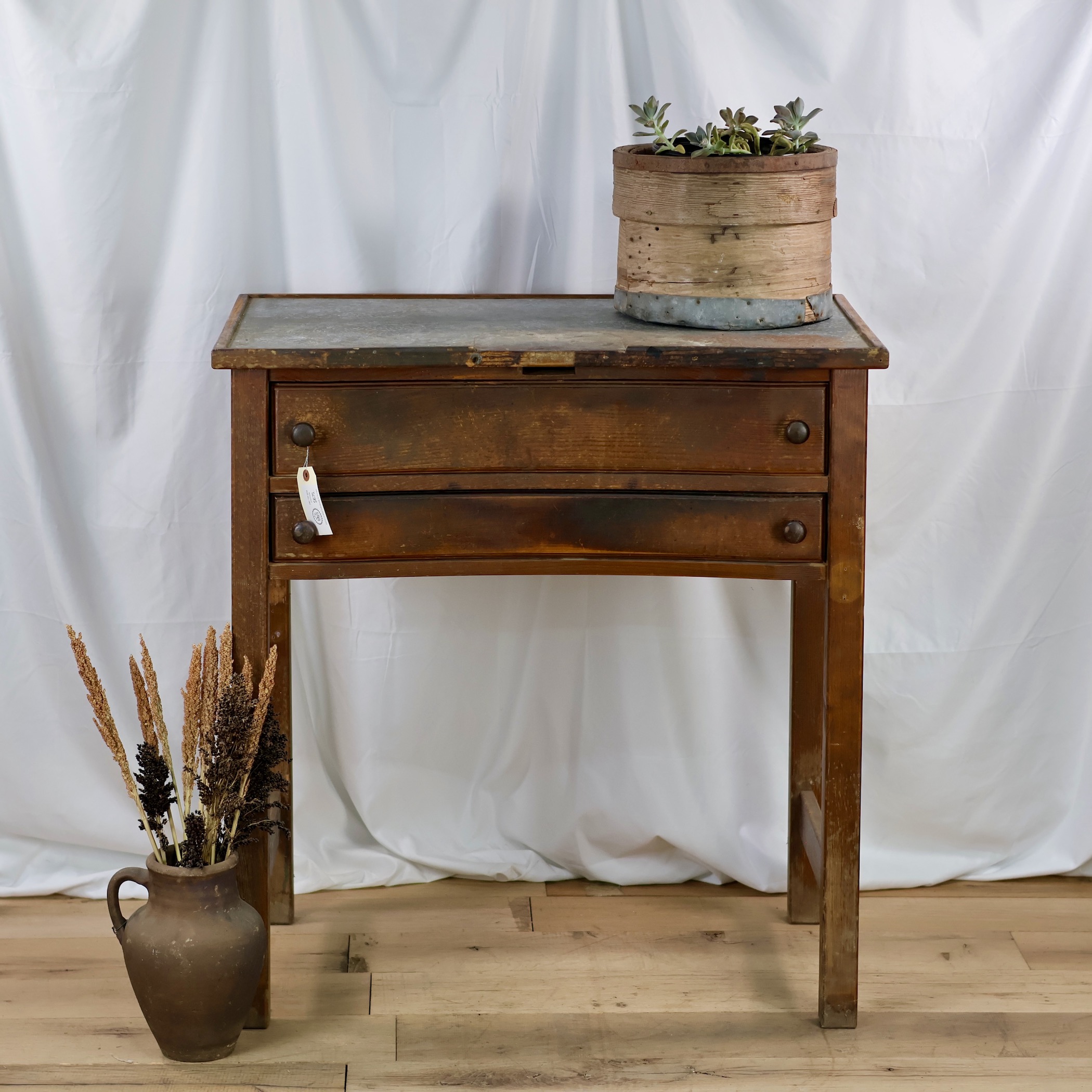 ST204 ZINC TOP WORK DESK