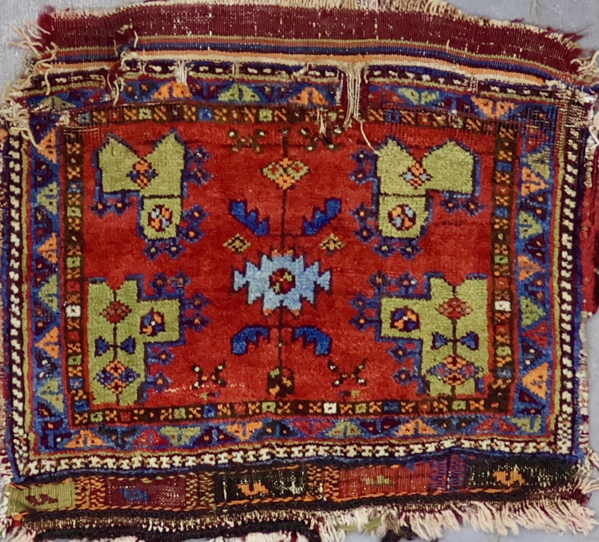 PL8273 ANTIQUE PERSIAN QASHQAI TEXTILE 1'5
