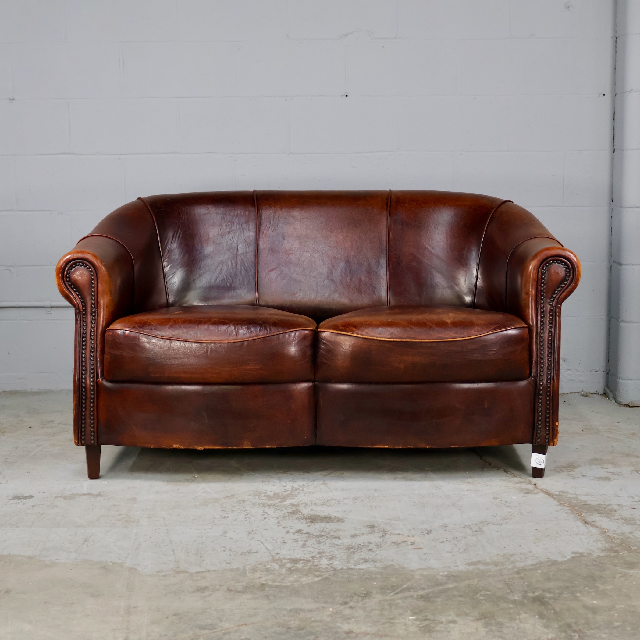 SOF118 DUTCH SHEEPSKIN LOVESEAT
