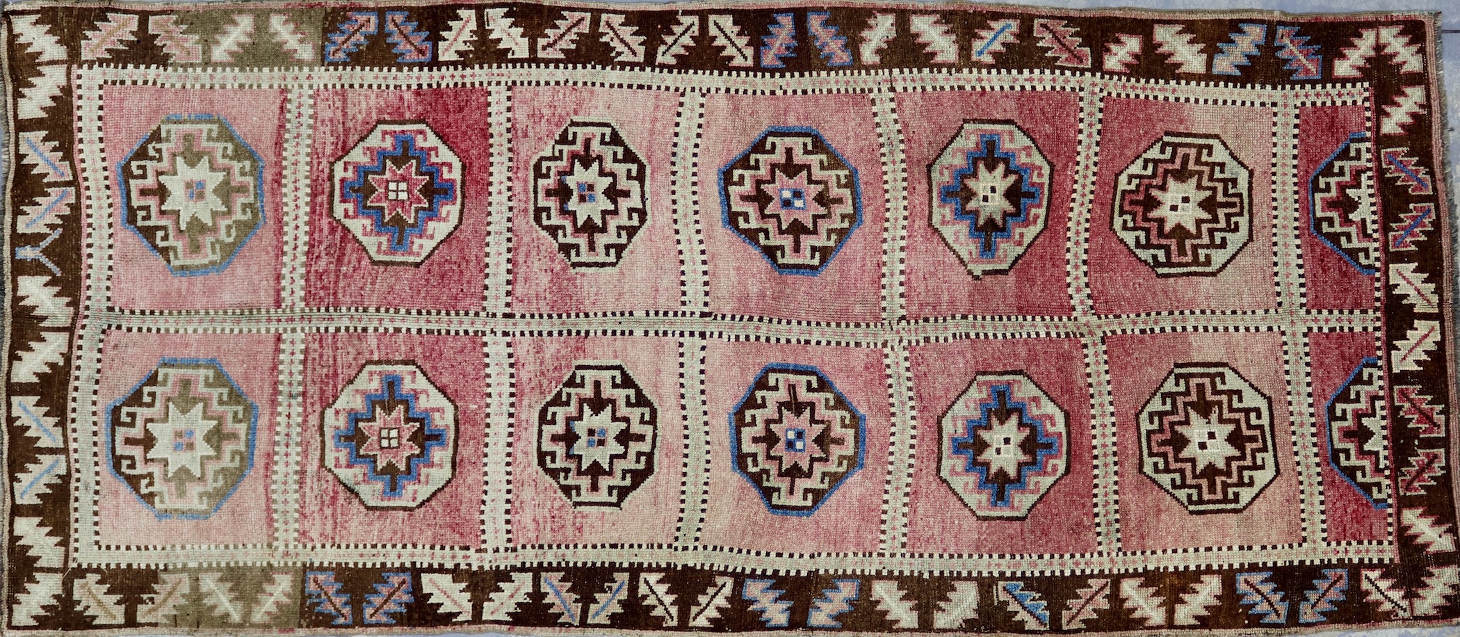 CR8308 VINTAGE 1930 CAUCASIAN KARS RUG 5'1