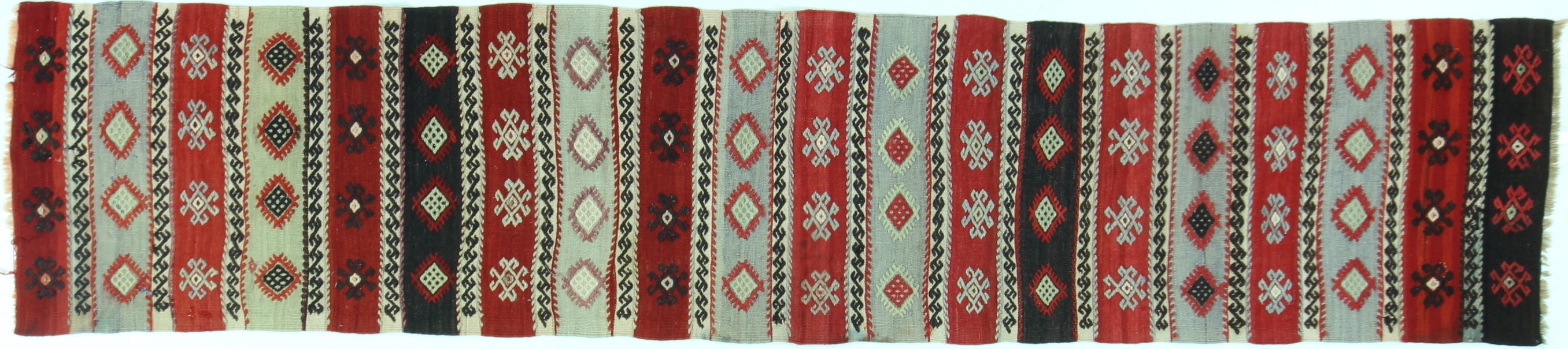 KR1449 VINTAGE KILIM 2.2x10.7