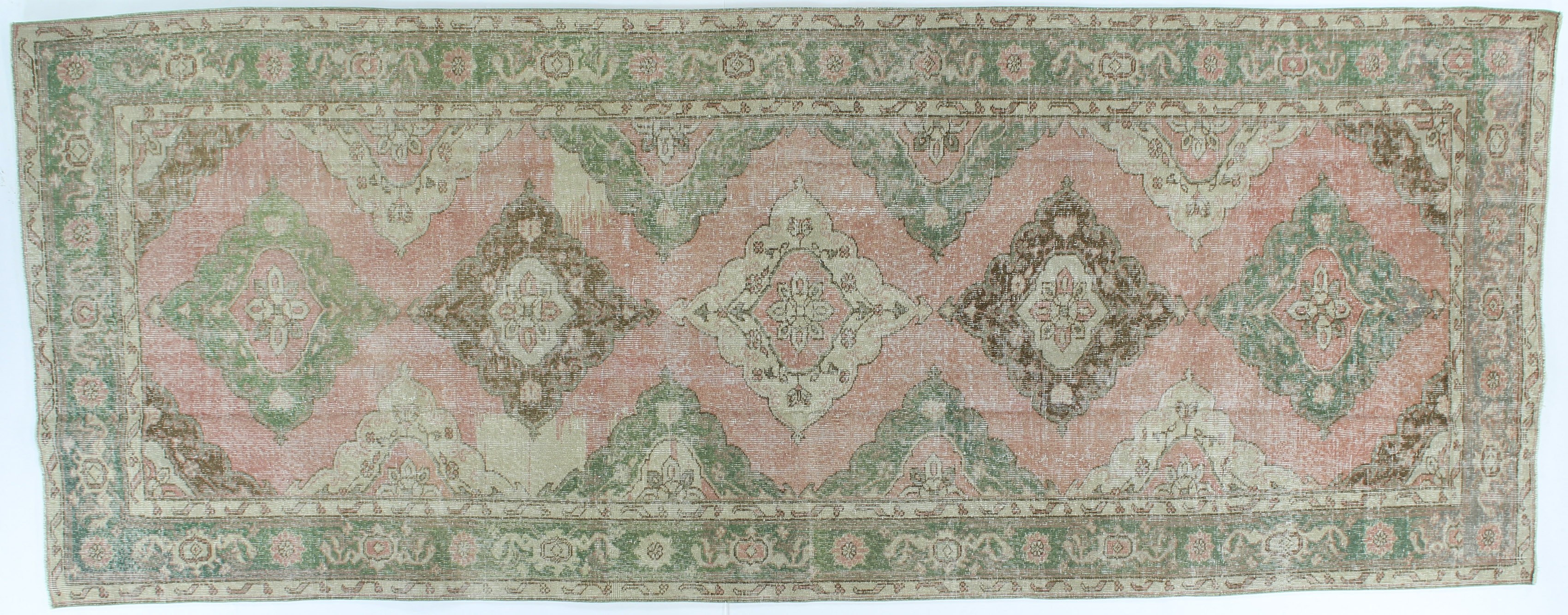 OD 2139 ANTIQUE WASH VINTAGE RUG  4.2 X12.6