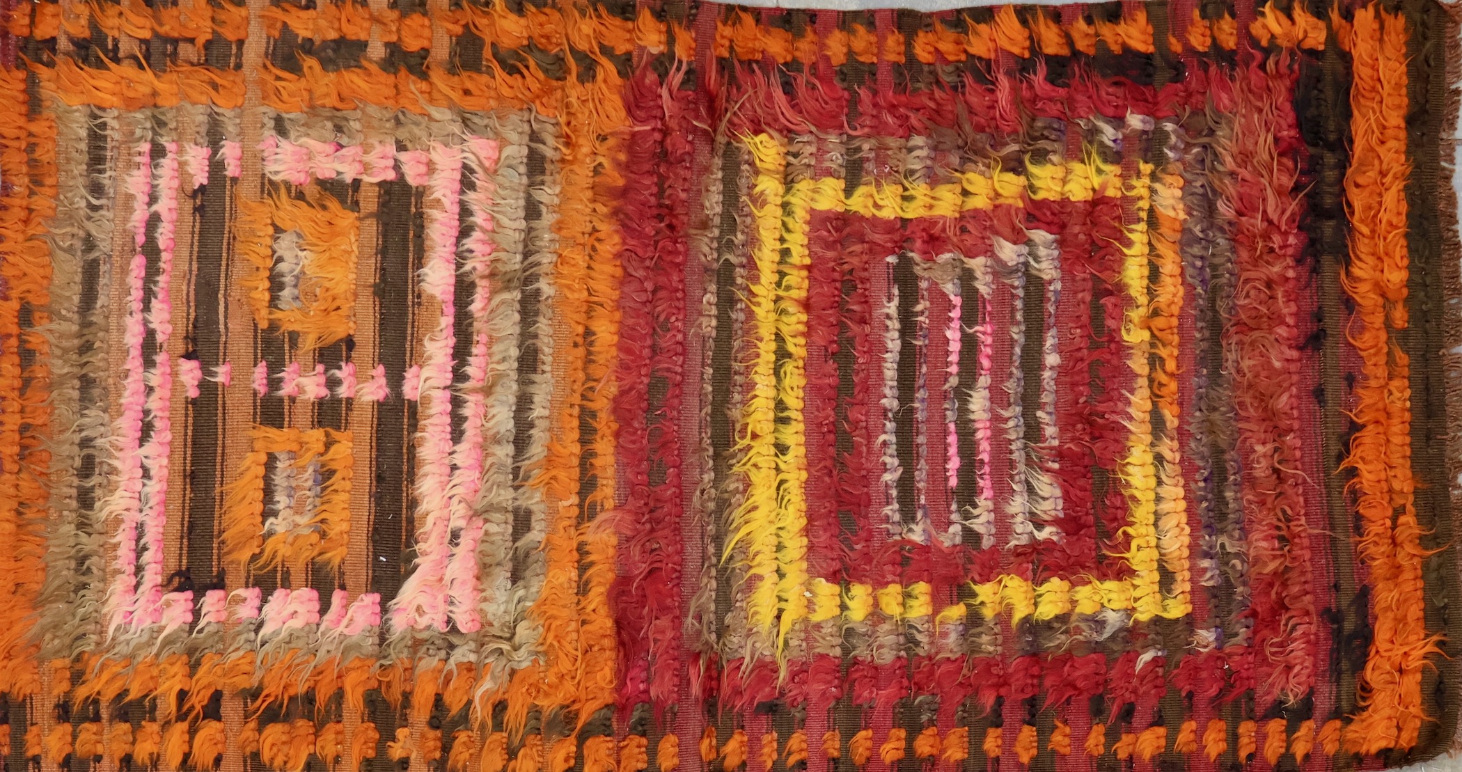 KL8595 VINTAGE 1930s KURDISH YATAK SLEEPING RUG 3'4