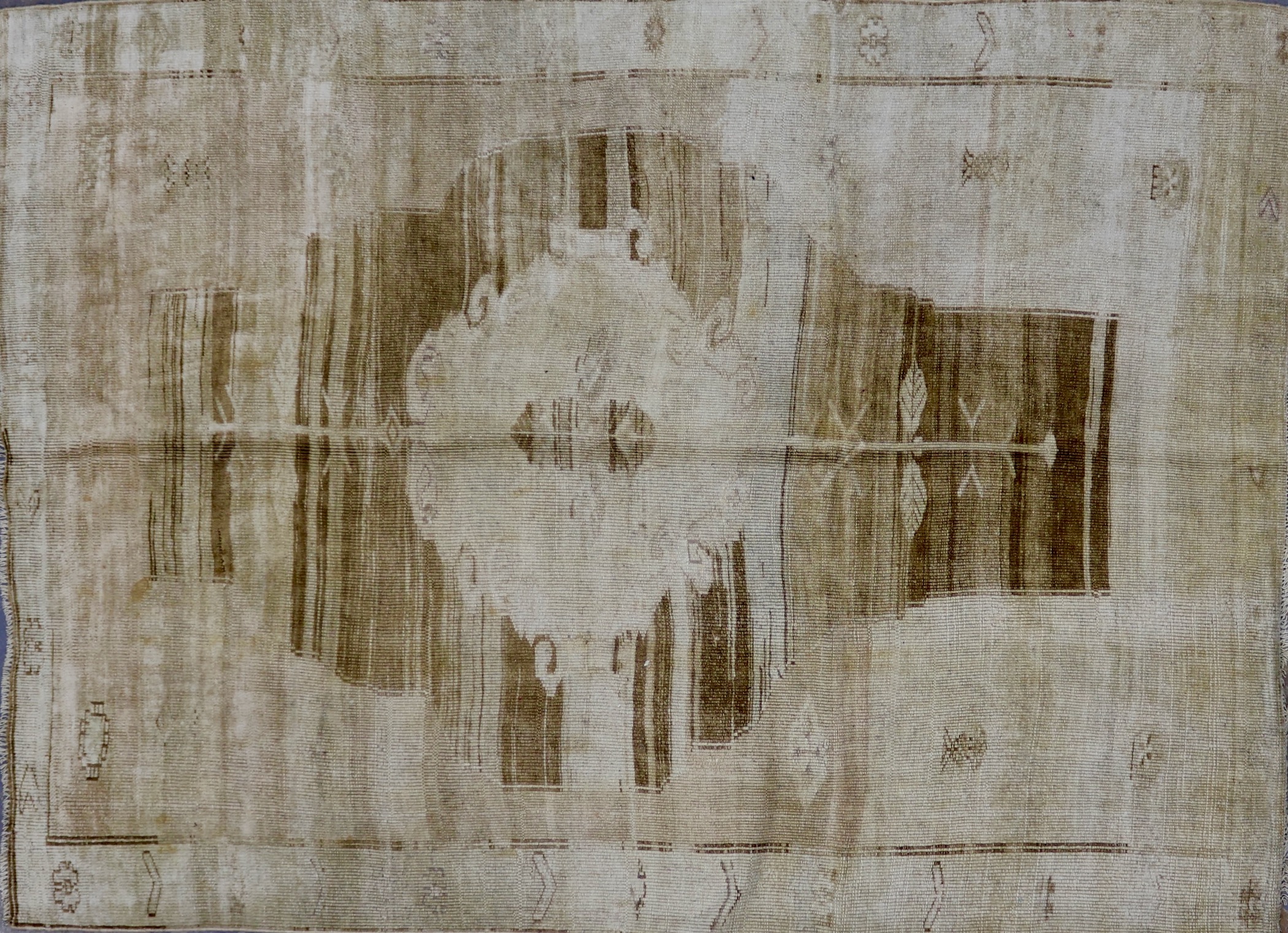 CR8398 VINTAGE TURKISH KARS RUG 6'4