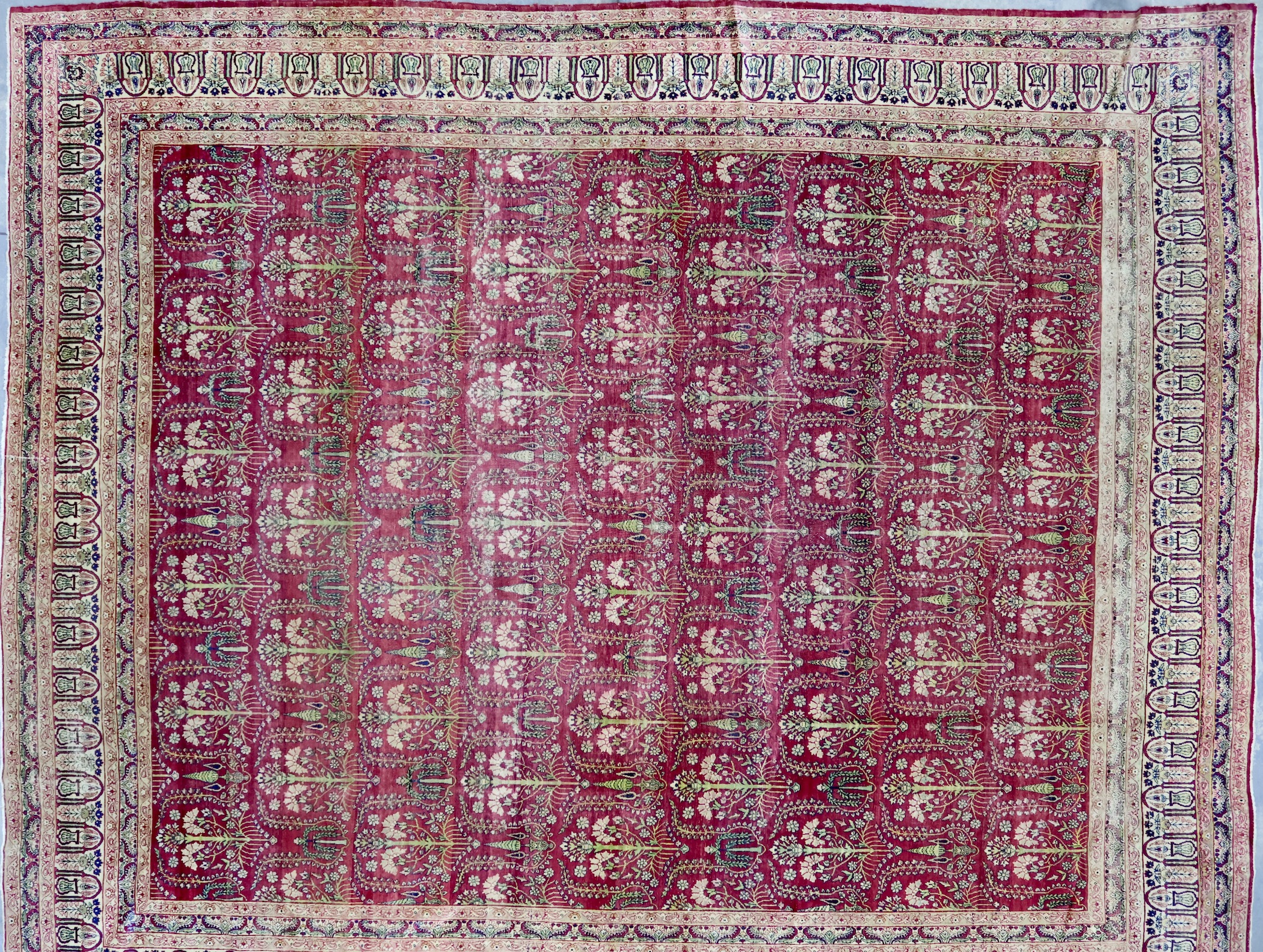 CR8393 RECLAIMED 1930s PERSIAN SAROUK RUG 11'9