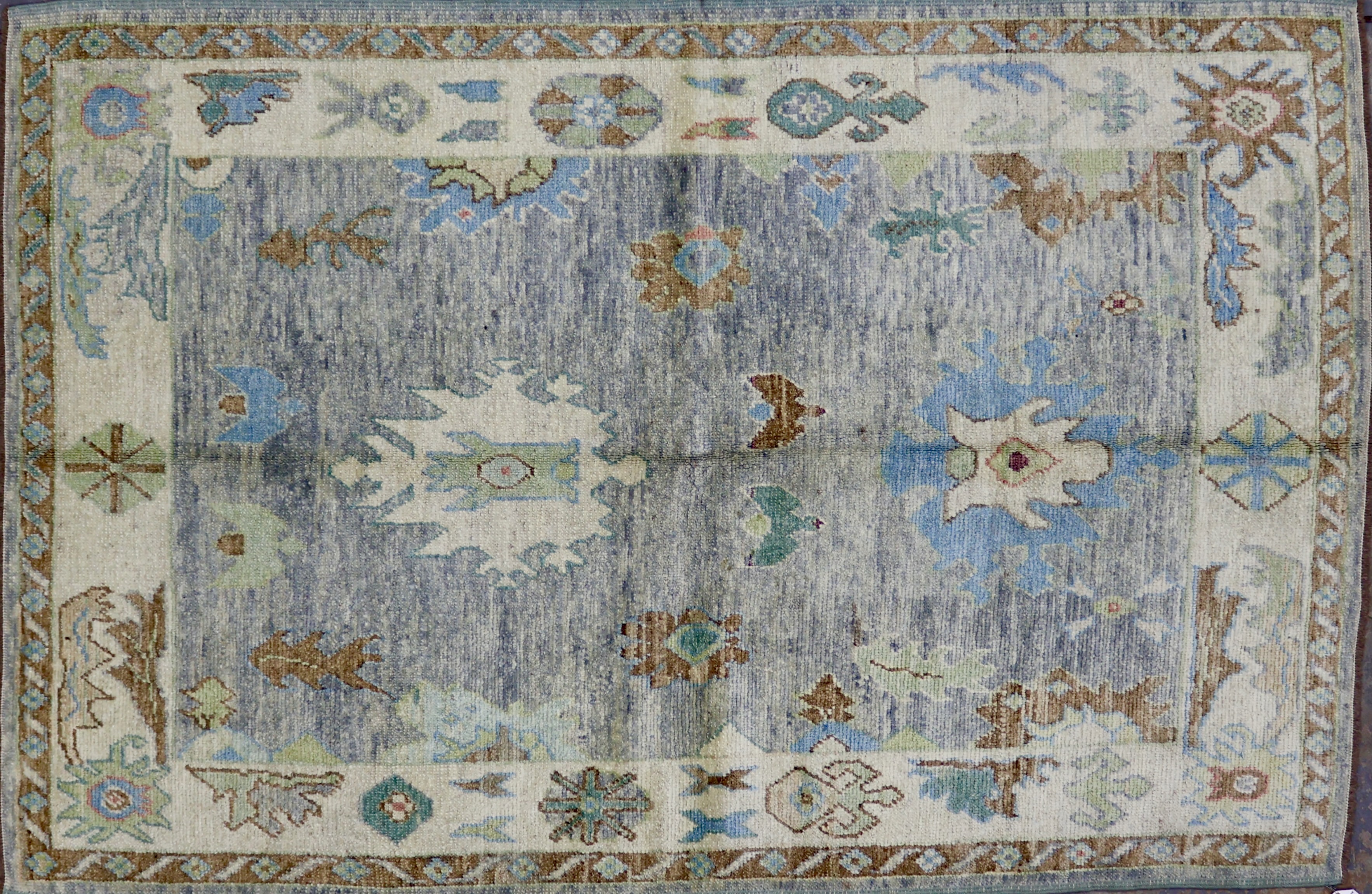 CR8103 NEW TURKISH OUSHAK RUG 5' X 7'6