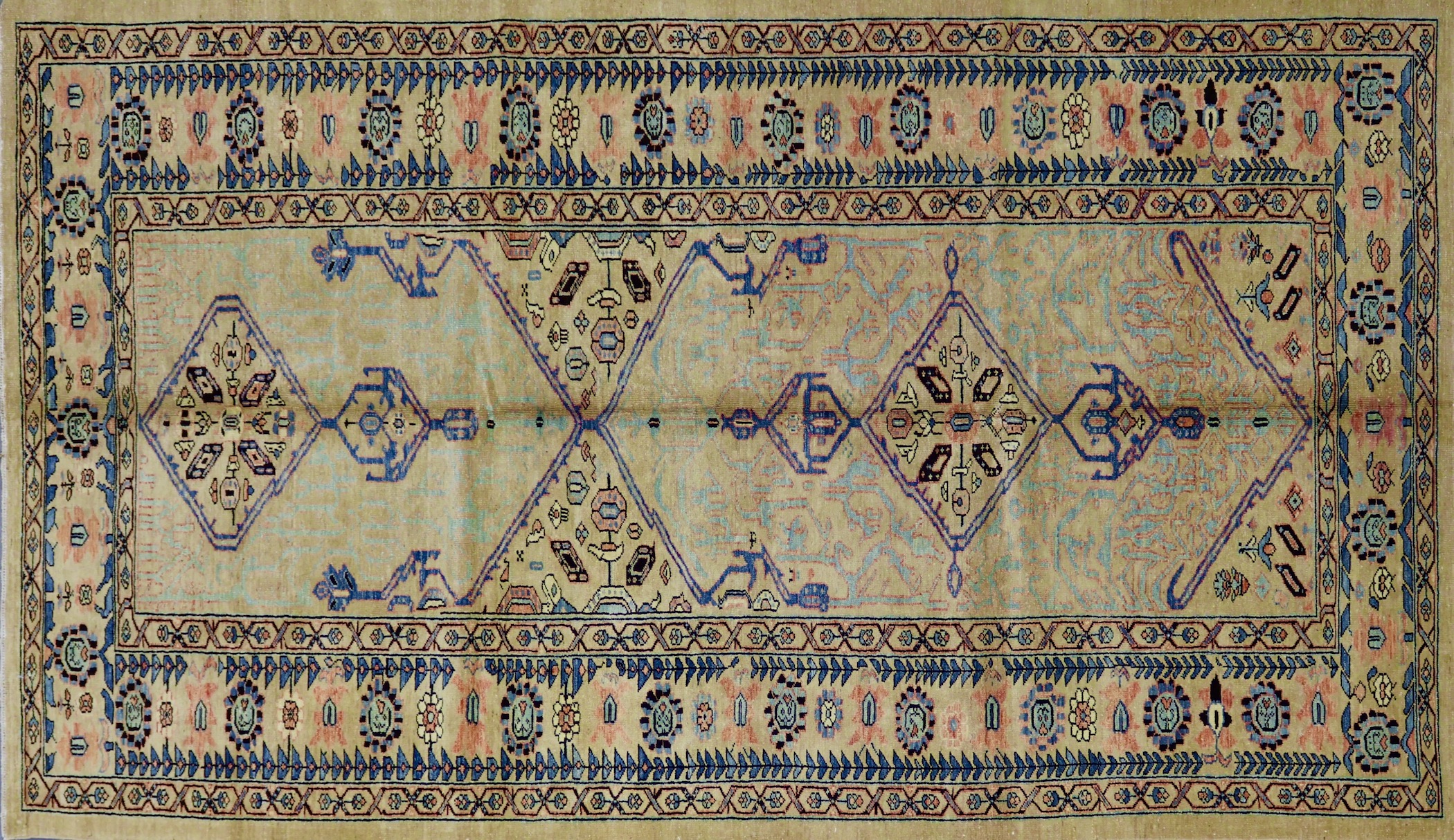 CR51668 VINTAGE 1990s TURKISH RUG 5'6