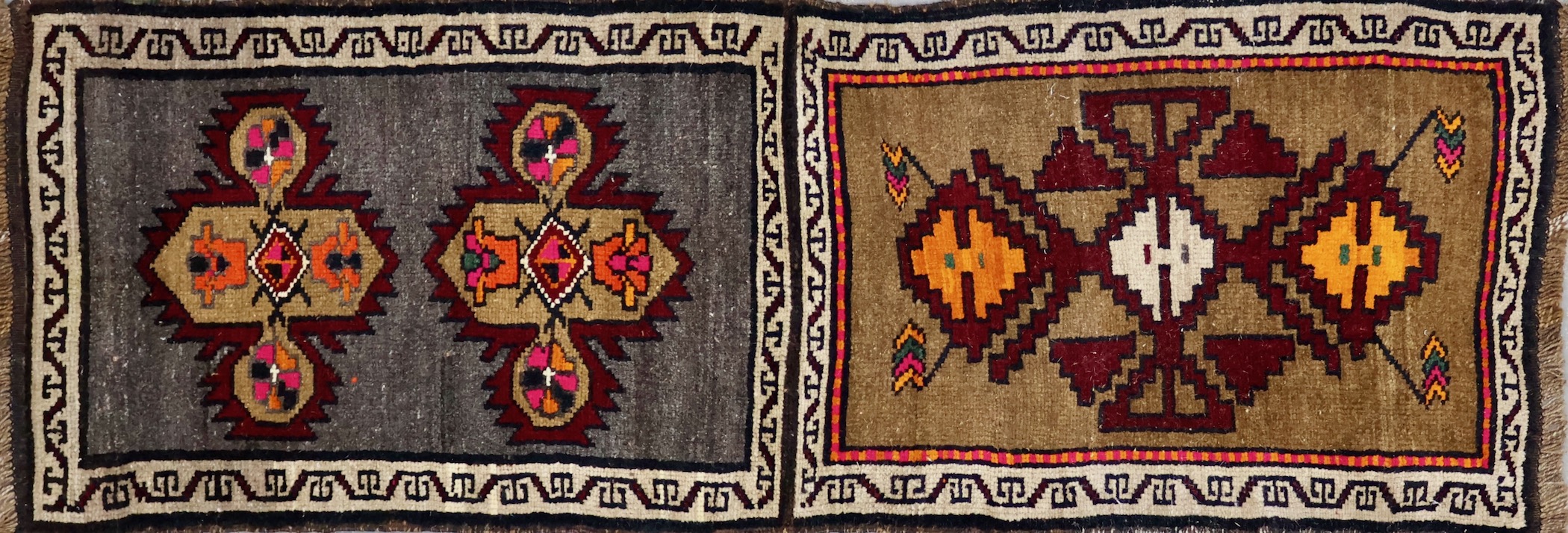 CR8421 VINTAGE 1990s TURKISH KARS RUG 2'2