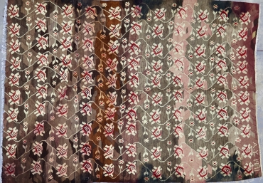 TK58 VINTAGE 1971 TURKISH KARS KILIM RUG 6'2