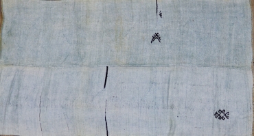 KL5744 VINTAGE 1960s TURKISH HEMP RUG 6'3