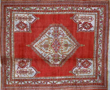 CR4010 ANTIQUE TURKISH OUSHAK RUG 10'6