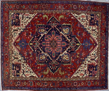 CR5708 ANTIQUE PERSIAN HERIZ RUG 10'3