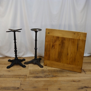 TB189 BISTRO TABLE WITH SQUARE WOOD TOP