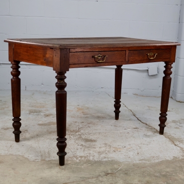 TB278 WALNUT DESK WITH DRAWERS