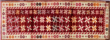 CR7187 VINTAGE 1960s KURDISH HERKI RUNNER 2'10