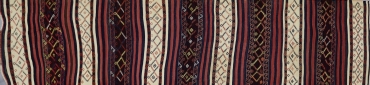 KR133 VINTAGE 1980s KURDISH MALATYA KILIM RUNNER 3'6