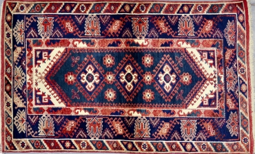 SH1513 VINTAGE TURKISH DOSEMEALTI RUG 4'1
